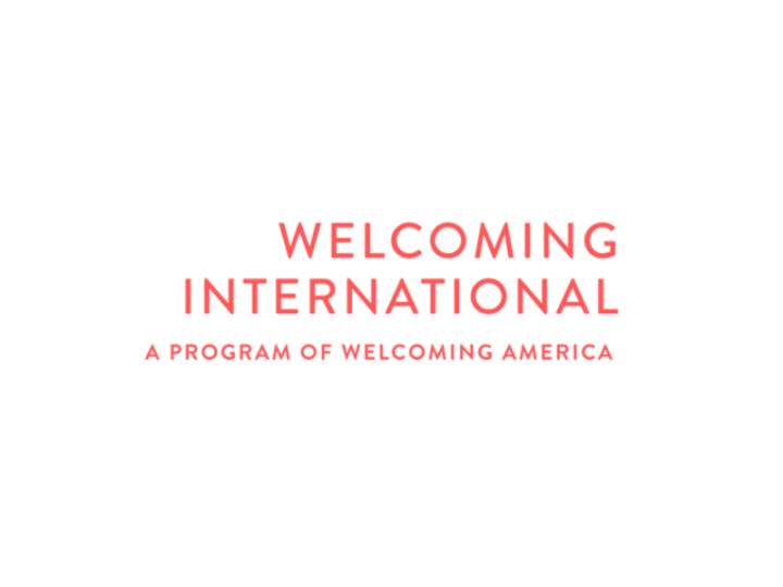 Logotipo internacional de bienvenida