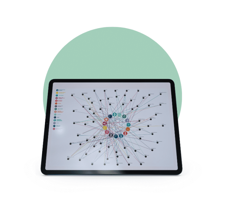 Pantalla con gráficos